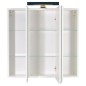 FMD Armario de baño con espejo blanco 70x19x67,6 cm FMD Armario de baño con espejo blanco 70x19x67,6 cm
