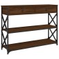vidaXL Mesa consola madera de ingeniería marrón roble 100x28x75 cm vidaXL Mesa consola madera de ingeniería marrón roble 100x28x75 cm