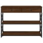 vidaXL Mesa consola madera de ingeniería marrón roble 100x28x75 cm vidaXL Mesa consola madera de ingeniería marrón roble 100x28x75 cm
