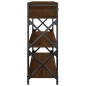 vidaXL Mesa consola madera de ingeniería marrón roble 100x28x75 cm vidaXL Mesa consola madera de ingeniería marrón roble 100x28x75 cm