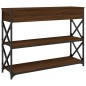 vidaXL Mesa consola madera de ingeniería marrón roble 100x28x75 cm vidaXL Mesa consola madera de ingeniería marrón roble 100x28x75 cm
