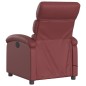 vidaXL Sillón de masaje reclinable cuero sintético rojo tinto vidaXL Sillón de masaje reclinable cuero sintético rojo tinto