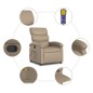 vidaXL Sillón de masaje reclinable cuero sintético color capuchino vidaXL Sillón de masaje reclinable cuero sintético color capuchino