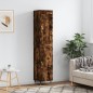 vidaXL Aparador de madera contrachapada roble ahumado 34,5x34x180 cm vidaXL Aparador de madera contrachapada roble ahumado 34,5x34x180 cm