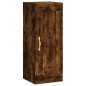 vidaXL Aparador de madera contrachapada roble ahumado 34,5x34x180 cm vidaXL Aparador de madera contrachapada roble ahumado 34,5x34x180 cm