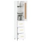 vidaXL Aparador alto madera contrachapada blanco brillo 34,5x34x180 cm vidaXL Aparador alto madera contrachapada blanco brillo 34,5x34x180 cm