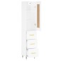vidaXL Aparador alto madera contrachapada blanco brillo 34,5x34x180 cm vidaXL Aparador alto madera contrachapada blanco brillo 34,5x34x180 cm