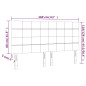 vidaXL Cabecero con luces LED tela gris claro 160x5x118/128 cm vidaXL Cabecero con luces LED tela gris claro 160x5x118/128 cm