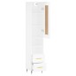 vidaXL Aparador alto madera contrachapada blanco brillo 34,5x34x180 cm vidaXL Aparador alto madera contrachapada blanco brillo 34,5x34x180 cm