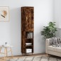 vidaXL Aparador de madera contrachapada roble ahumado 34,5x34x180 cm vidaXL Aparador de madera contrachapada roble ahumado 34,5x34x180 cm