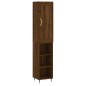 vidaXL Aparador alto madera contrachapada roble marrón 34,5x34x180 cm vidaXL Aparador alto madera contrachapada roble marrón 34,5x34x180 cm