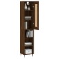 vidaXL Aparador alto madera contrachapada roble marrón 34,5x34x180 cm vidaXL Aparador alto madera contrachapada roble marrón 34,5x34x180 cm