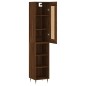 vidaXL Aparador alto madera contrachapada roble marrón 34,5x34x180 cm vidaXL Aparador alto madera contrachapada roble marrón 34,5x34x180 cm