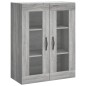 vidaXL Aparador alto madera contrachapada gris sonoma 69,5x34x180 cm vidaXL Aparador alto madera contrachapada gris sonoma 69,5x34x180 cm