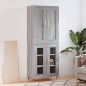 vidaXL Aparador alto madera contrachapada gris sonoma 69,5x34x180 cm vidaXL Aparador alto madera contrachapada gris sonoma 69,5x34x180 cm
