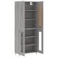 vidaXL Aparador alto madera contrachapada gris sonoma 69,5x34x180 cm vidaXL Aparador alto madera contrachapada gris sonoma 69,5x34x180 cm