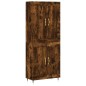 vidaXL Aparador alto madera contrachapada roble ahumado 69,5x34x180 cm vidaXL Aparador alto madera contrachapada roble ahumado 69,5x34x180 cm