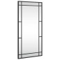 vidaXL Espejo de pared rectangular de hierro negro 40x80 cm vidaXL Espejo de pared rectangular de hierro negro 40x80 cm