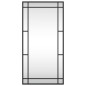 vidaXL Espejo de pared rectangular de hierro negro 40x80 cm vidaXL Espejo de pared rectangular de hierro negro 40x80 cm