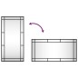 vidaXL Espejo de pared rectangular de hierro negro 40x80 cm vidaXL Espejo de pared rectangular de hierro negro 40x80 cm