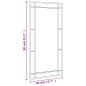 vidaXL Espejo de pared rectangular de hierro negro 40x80 cm vidaXL Espejo de pared rectangular de hierro negro 40x80 cm