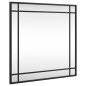 vidaXL Espejo de pared cuadrado de hierro negro 50x50 cm vidaXL Espejo de pared cuadrado de hierro negro 50x50 cm