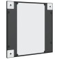 vidaXL Espejo de pared cuadrado de hierro negro 50x50 cm vidaXL Espejo de pared cuadrado de hierro negro 50x50 cm