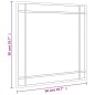 vidaXL Espejo de pared cuadrado de hierro negro 50x50 cm vidaXL Espejo de pared cuadrado de hierro negro 50x50 cm