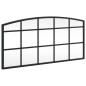 vidaXL Espejo de pared arco de hierro negro 60x30 cm vidaXL Espejo de pared arco de hierro negro 60x30 cm