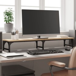vidaXL Soporte pantalla madera ingeniería roble Sonoma 105x23x15,5 cm