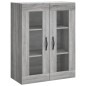 vidaXL Aparador alto madera contrachapada gris sonoma 69,5x34x180 cm vidaXL Aparador alto madera contrachapada gris sonoma 69,5x34x180 cm