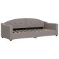 vidaXL Sofá cama con colchón tela gris taupe 80x200 cm vidaXL Sofá cama con colchón tela gris taupe 80x200 cm
