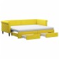 vidaXL Sofá cama nido con cajones terciopelo amarillo 80x200 cm vidaXL Sofá cama nido con cajones terciopelo amarillo 80x200 cm
