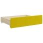 vidaXL Sofá cama nido con cajones terciopelo amarillo 80x200 cm vidaXL Sofá cama nido con cajones terciopelo amarillo 80x200 cm