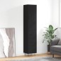 vidaXL Aparador de madera contrachapada negro 34,5x34x180 cm vidaXL Aparador de madera contrachapada negro 34,5x34x180 cm