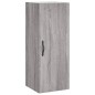 vidaXL Aparador alto madera contrachapada gris Sonoma 34,5x34x180 cm vidaXL Aparador alto madera contrachapada gris Sonoma 34,5x34x180 cm