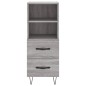 vidaXL Aparador alto madera contrachapada gris Sonoma 34,5x34x180 cm vidaXL Aparador alto madera contrachapada gris Sonoma 34,5x34x180 cm