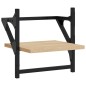 vidaXL Estantes de pared con barras 2 uds roble Sonoma 30x25x30 cm vidaXL Estantes de pared con barras 2 uds roble Sonoma 30x25x30 cm