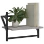 vidaXL Estantes de pared con barras 2 uds gris Sonoma 40x25x30 cm vidaXL Estantes de pared con barras 2 uds gris Sonoma 40x25x30 cm