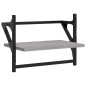 vidaXL Estantes de pared con barras 2 uds gris Sonoma 40x25x30 cm vidaXL Estantes de pared con barras 2 uds gris Sonoma 40x25x30 cm