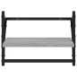 vidaXL Estantes de pared con barras 2 uds gris Sonoma 40x25x30 cm vidaXL Estantes de pared con barras 2 uds gris Sonoma 40x25x30 cm