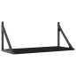 vidaXL Estantes de pared 2 uds madera ingeniería negro 60x25x25,5 cm vidaXL Estantes de pared 2 uds madera ingeniería negro 60x25x25,5 cm