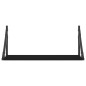 vidaXL Estantes de pared 2 uds madera ingeniería negro 60x25x25,5 cm vidaXL Estantes de pared 2 uds madera ingeniería negro 60x25x25,5 cm