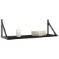 vidaXL Estantes de pared 2 uds madera ingeniería negro 80x25x25,5 cm vidaXL Estantes de pared 2 uds madera ingeniería negro 80x25x25,5 cm