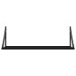 vidaXL Estantes de pared 2 uds madera ingeniería negro 80x25x25,5 cm vidaXL Estantes de pared 2 uds madera ingeniería negro 80x25x25,5 cm