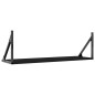 vidaXL Estantes de pared 2 uds madera ingeniería negro 80x25x25,5 cm vidaXL Estantes de pared 2 uds madera ingeniería negro 80x25x25,5 cm