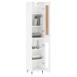 vidaXL Aparador alto madera contrachapada blanco brillo 34,5x34x180 cm vidaXL Aparador alto madera contrachapada blanco brillo 34,5x34x180 cm