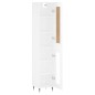 vidaXL Aparador alto madera contrachapada blanco brillo 34,5x34x180 cm vidaXL Aparador alto madera contrachapada blanco brillo 34,5x34x180 cm
