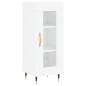 vidaXL Aparador alto madera contrachapada blanco brillo 34,5x34x180 cm vidaXL Aparador alto madera contrachapada blanco brillo 34,5x34x180 cm