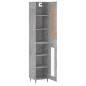 vidaXL Aparador de madera contrachapada gris hormigón 34,5x34x180 cm vidaXL Aparador de madera contrachapada gris hormigón 34,5x34x180 cm